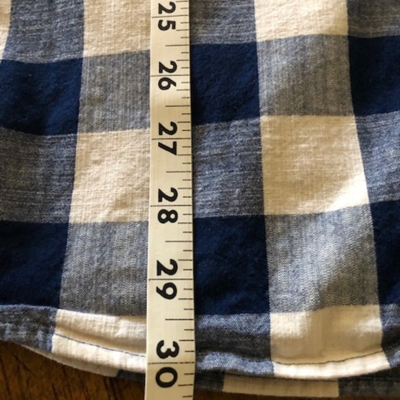 Men's Vintage St John's Bay Blue & Cream Checked Shirt XXL - Picture 10 of 13